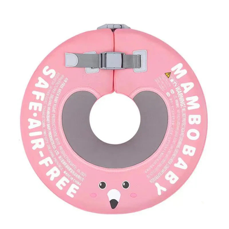 Mambobaby Floral Baby Neck Float – Non-Inflatable Neck Ring for Bath & Pool, 0–12 Months (up to 12 kg)