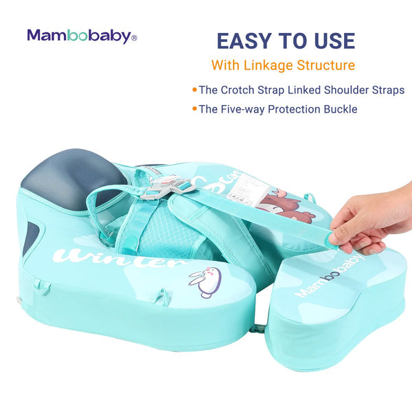 Mambobaby KuKuKiKi Baby Float with Canopy & Tail – Non-Inflatable Pool Float, 3–24 Months (6–18 kg)
