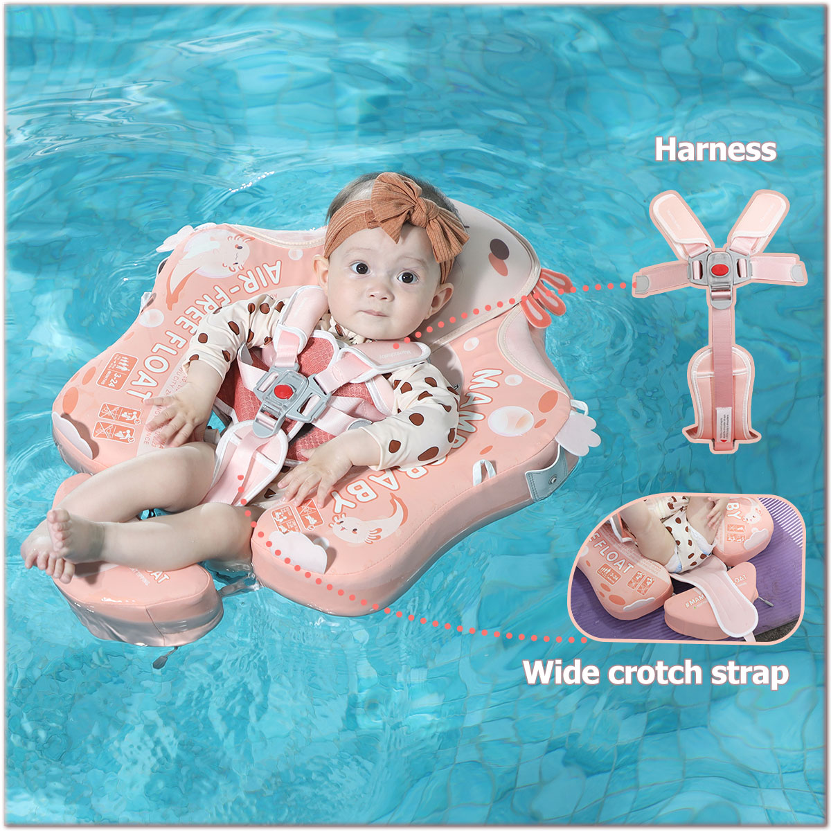 Mambobaby™ Salamander | Air-Free Baby Float | 3-24 Months