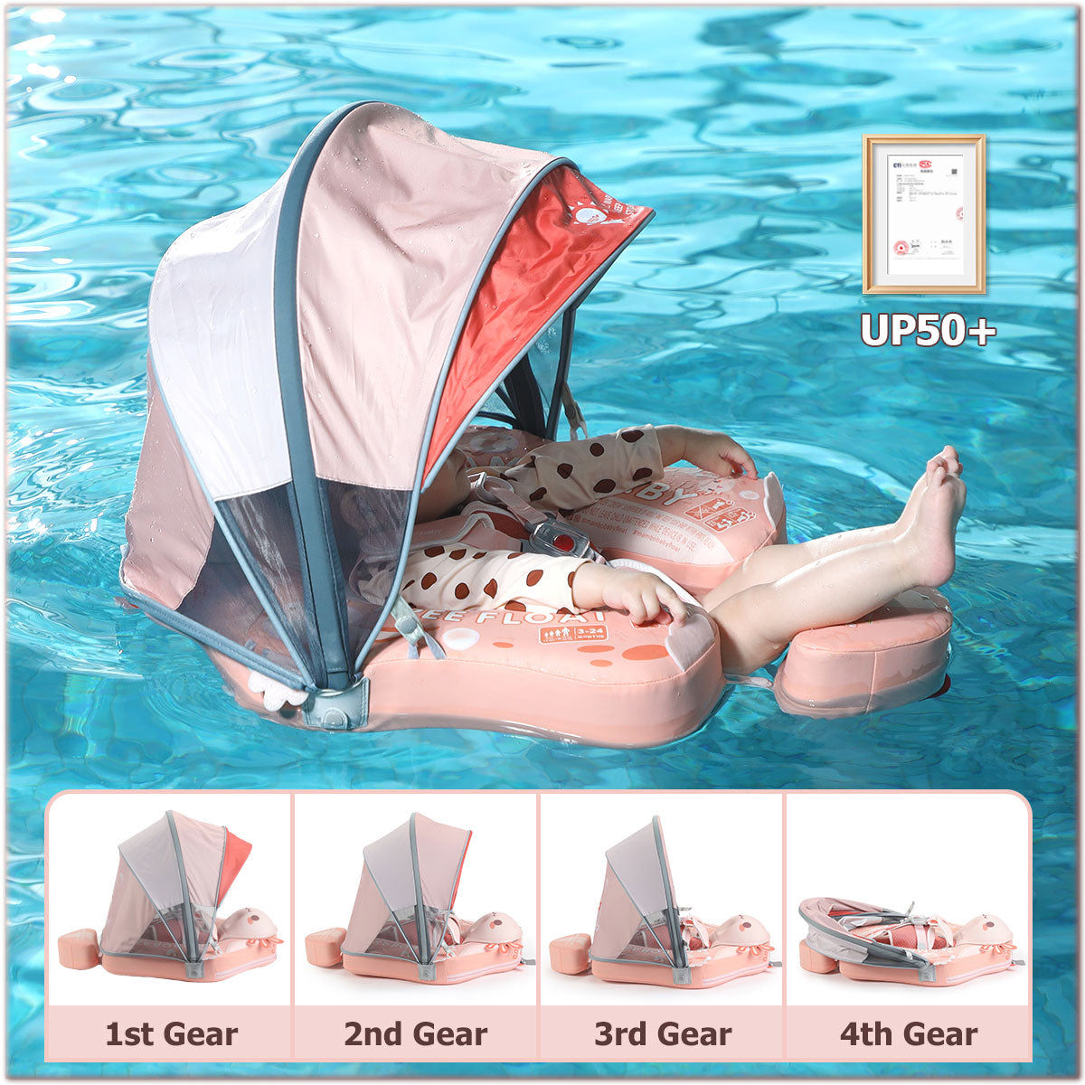 Mambobaby™ Salamander | Air-Free Baby Float | 3-24 Months