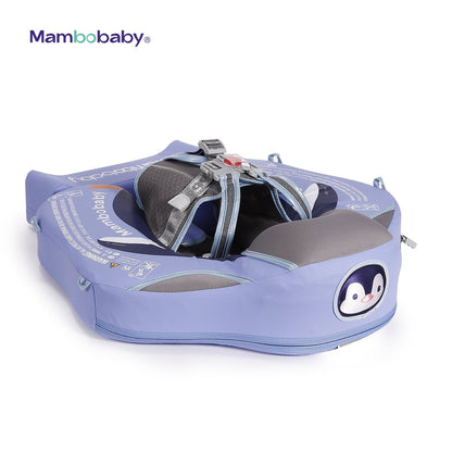 Mambobaby Penguin Baby Float with Canopy & Tail – Non-Inflatable Pool Float, 3–24 Months (6–18 kg)