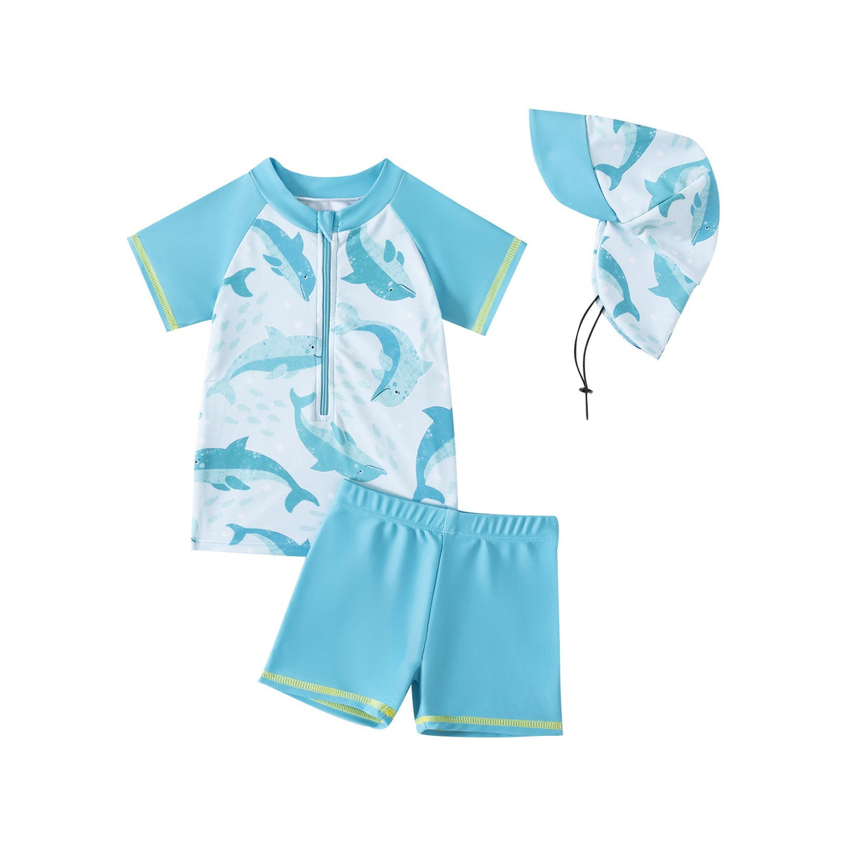 Mambobaby UV Swim Set – 3-Piece Swimwear with Sun Hat, 6 Months–4 Years