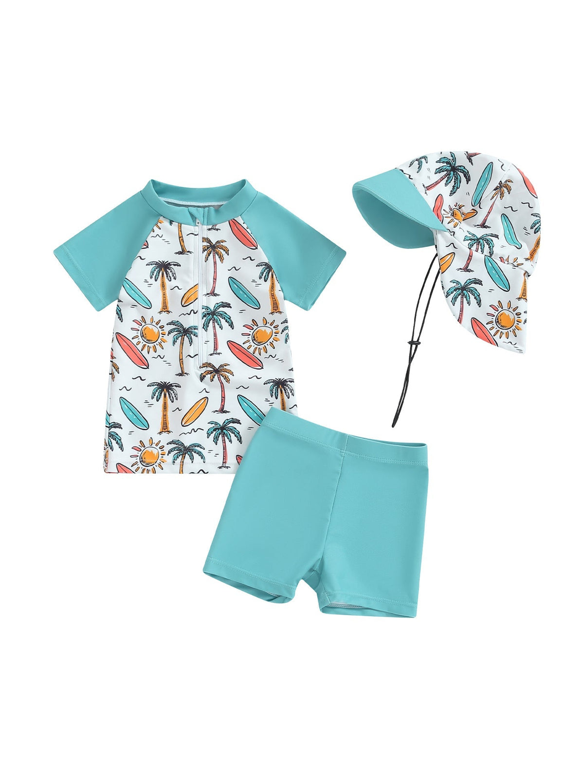 Mambobaby UV Swim Set – 3-Piece Swimwear with Sun Hat, 6 Months–4 Years