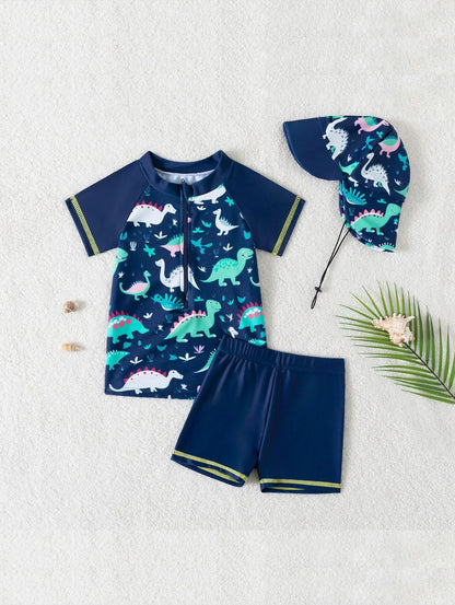 Mambobaby UV Swim Set – 3-Piece Swimwear with Sun Hat, 6 Months–4 Years