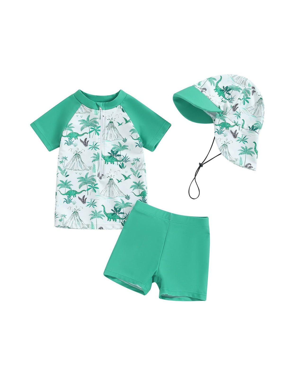 Mambobaby UV Swim Set – 3-Piece Swimwear with Sun Hat, 6 Months–4 Years