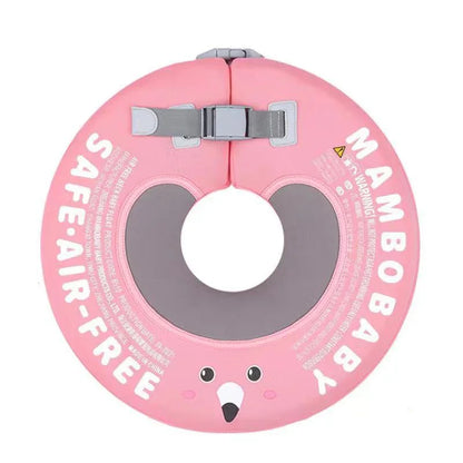 Mambobaby Floral Baby Neck Float – Non-Inflatable Neck Ring for Bath & Pool, 0–12 Months (up to 12 kg)