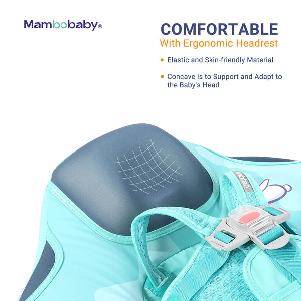 Mambobaby KuKuKiKi Baby Float with Canopy & Tail – Non-Inflatable Pool Float, 3–24 Months (6–18 kg)