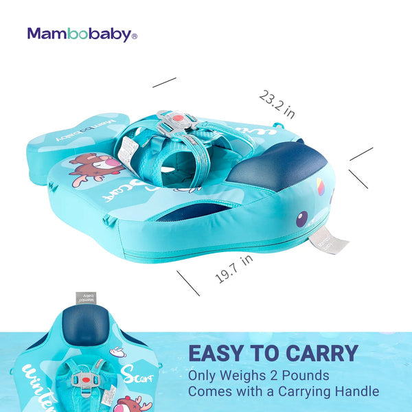 Mambobaby KuKuKiKi Baby Float with Canopy & Tail – Non-Inflatable Pool Float, 3–24 Months (6–18 kg)