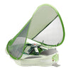 Original Mambobaby™ Dinosaur Light Green Float for UK pools, featuring a non-inflatable air-free design for babies 3-24 months.