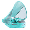 Original Mambobaby™ Playful Green Flamingo baby float for UK pools. Non-inflatable air-free design for babies 3-24 months.