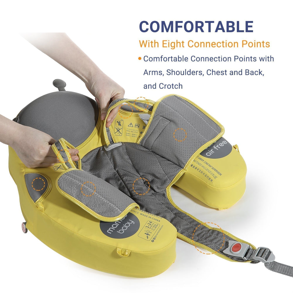Detail of the Mambobaby™ Ladybug Float featuring 8 connection points for ultimate stability and comfort.