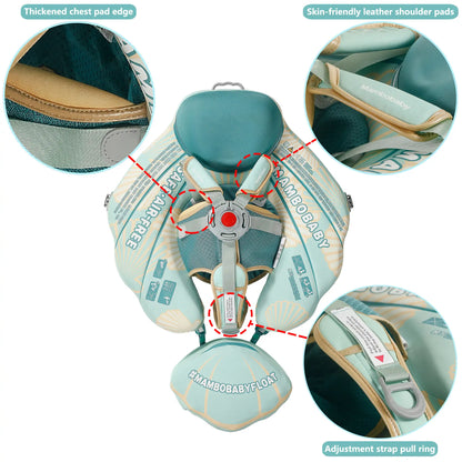 Close-up of the Mambobaby safety lock and unlock button, showing the secure child-proof mechanism for UK pool safety.