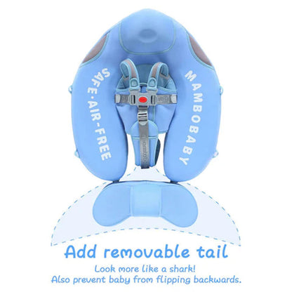 Full box contents of the Mambobaby™ Shark Float: including canopy, stability tail, and main float.