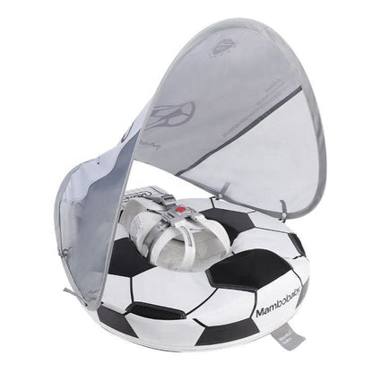 Original Mambobaby™ Soccer Float for UK pools, featuring a non-inflatable air-free design for babies 3-24 months.
